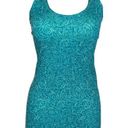 Lululemon  Racerback Tank Teal with Yoga Spellout Print Size 8 Photo 0