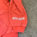 Seek Jesus Orange Hoodie Photo 1