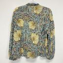 Krass&co Morris &  X H&M womens Size 6 Floral Button Up Blouse Puff Sleeve Front Tie Photo 1