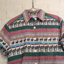 Cabin creek Vintage  Safari Multicolor Patterned Button Collar PM Women's Shirt Photo 2