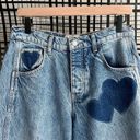 Free People We The Free Mid-Rise Good Luck Heart Jeans Photo 2