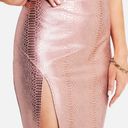 Bebe Rose gold Snake Print Pencil Skirt Photo 0