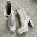 Gianvito Rossi  Nude Bone Platform Chelsea Boot 37.5 Photo 3