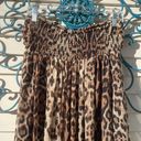 Sans Souci  Women's Strapless Maxi Dress Animal Leopard Print Sheer Brown Medium Photo 12