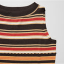 Uniqlo NWT MARNI  Merino Wool Blend Striped Sleeveless Knitted Dress Dark Brown S Photo 2