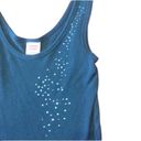 Tommy Hilfiger  Ribbed Rhinestone Tommy Jeans Tank Top Size Medium Photo 1