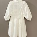 Hunter Bell White Noah Dress Pockets Collared Cotton Mini Swing Dress  Medium Photo 7