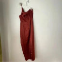 Petal and Pup  Luella Rust Satin One Shoulder Maxi Dress 6 Photo 11