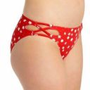 California Waves  Red strappy bikini swim bottom Photo 1