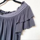 American Eagle Off the Shoulder Ruffle Sleeve Top Size Medium Photo 6