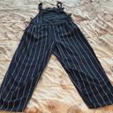 Ten Sixty Sherman  Jiangsu Guosheng pinstriped navy white linen jumpsuit, size XS Photo 7