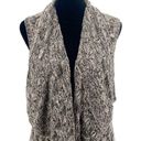 Artisan NY  Womens Open Front Knit Marled Long Cardigan Sweater Brown Large NWOT Photo 1