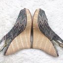 Audrey Brooke  Multi Colored Wedge Heels Size 8 Photo 4