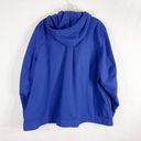 Pacific&Co Denim  Plus Size 3X Jacket Royal Blue Full Zip Hooded Pockets Windbreaker 1367 Photo 1