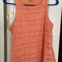 belle du jour Peach Lace Tank Photo 0