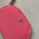 Lululemon Dual Pouch Wristlet - Pink Mist/Raspberry Cream/White Photo 2