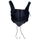 Y2K Style Black Goth Grunge Lace Up Corset 🔥 Size M Photo 3