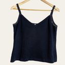 St. John  Evening Collection Black Rhinestone Knit V-Neck Camisole Top Photo 0