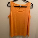 J.Jill  Orange 100% Linen Tank Top Size Medium Photo 2