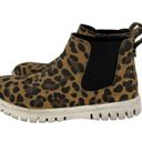 Blondo  Ankle Boot Womens Leopard Print Leather Flora Chelsea Waterproof‎ Size 8 Photo 1