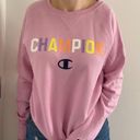 Champion pink/purple  crewneck sweatshirt Photo 0