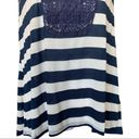 The Moon 🎉  & Sky Blue and White Striped Top Lace Inset Sleeveless Top Brand New Photo 4