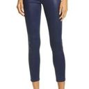 L'Agence  Jeans Womens 25 Blue Coated Margot High Rise Skinny Denim Cotton Photo 0