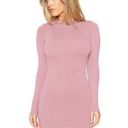 Naked Wardrobe Mauve Ribbed Bodycon Dress Small Photo 0