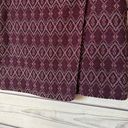 The Loft  Burgundy Diamond Tweed Button Wrap Skirt Photo 4