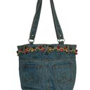 American Vintage Y2K Jurse Jean Purse Rainbow Belt Shoulder Bag Photo 2