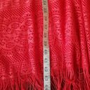 London Times  Womens Dress Size Plus Size 16 W Crochet Knit Fringed Bohemian Boho Photo 11