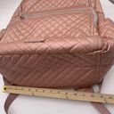 Vera Bradley  Pink Quartz Quilted Backpack Laptop Compartment Floral Lining Photo 6