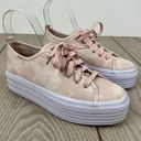 Keds  Platform Triple Kick Lace-up Sneakers US6 Pink Tie-Dye Canvas $75 Photo 0