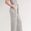 Gap  Grey knit casual Sleeveless tie waist Jumpsuit Size XXL Photo 0