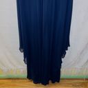 Eliza J  Navy Blue Sleeveless Chiffon Bridesmaid Evening Formal Gown Dress Photo 4