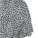 ZARA  Women's Dress Wrap Tie Polka Dot Animal Print V Neck Black/White Sz. Medium Photo 6