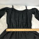 American Eagle  Outfitters Off shoulder romper eyelet charcoal womens size medium Photo 7