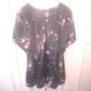 Wonderly  Grey Floral s/s peasant top 2X Photo 6