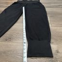 Aerie  The Hugger High Rise Fold Over Waist Black Jogger Pants Size Medium Photo 7