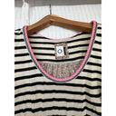 Akemi + Kin  Anthropologie Womens Top Mixed Media Striped Floral Modern Casual Sz M Photo 3