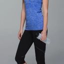 Lululemon  Run Swiftly Tech Short Sleeve Crew Top Heathered Blue Size 6 Photo 9