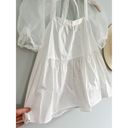 Tuckernuck   | Pomander Place | Tinsley Top | White Organza Puff Sleeve | Sz XS Photo 3