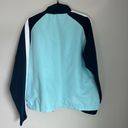 Reebok  Windbreaker Jacket Navy Light Blue White Vintage Unisex Size Large EUC Photo 6