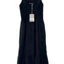 Everlane  The Smock Midi Dress in Black S NWT Photo 3