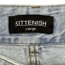 Kittenish Womens  Distressed Bottom Jeans Size XL Photo 7