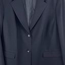 Nine West  Black Single Breasted Notch Collar Blazer Jacket Photo 2