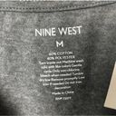 Nine West  Womens Short Sleeve Crewneck Teacher Inspiration Gray Graphic Tee Sz M Photo 5