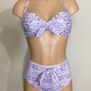 Jessica Simpson New.  lavender bandanna bikini set. Medium. Retails $108. Photo 0