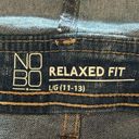 NOBO Junior's Blue Cutoff Stretch Cotton Denim Jean Short Overalls 11 Photo 2