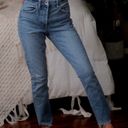 Helmut Lang  High Waisted Crop Slim Jeans Photo 5